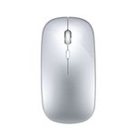PC, gaming si accesorii - Periferice PC - Mouse - VU-TEK 199 Mouse Wireless Dual mode Bluetooth + WIFI reincarcabil - Silver Luminous - Infinity.ro