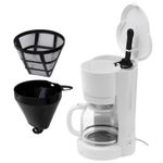 Electronice si Electrocasnice - Electrocasnice bucatarie - Preparare bauturi - Cafetiere - Cafetiera cu Filtru Adler 1.5l 900W Mentinere la Cald Alb - Infinity.ro