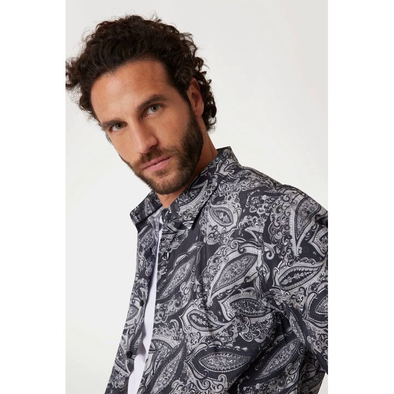 Fashion, accesorii si bijuterii - Barbati - Imbracaminte - Camasi barbati - Camasa barbati Guess M5RH40 L - Infinity.ro