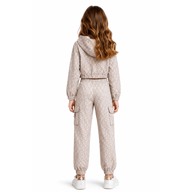 Fashion, accesorii si bijuterii - Copii - Imbracaminte copii - Jachete si geci copii - Geaca fete GUESS J5RQ03 Bej 12 ani 152 CM - Infinity.ro