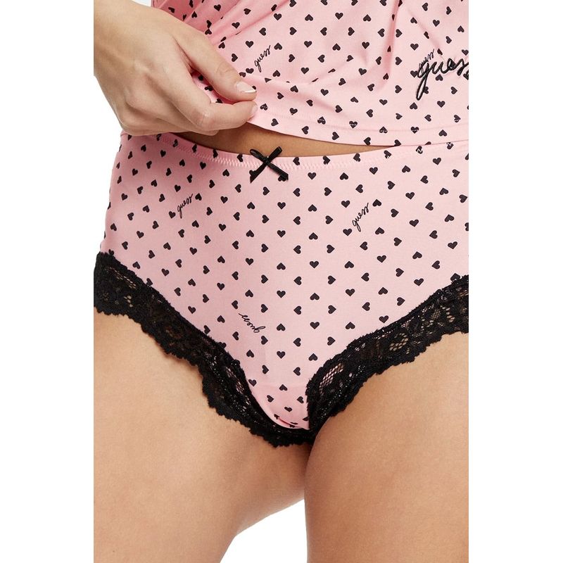 Fashion, accesorii si bijuterii - Femei - Lenjerie si pijamale femei - Lenjerie intima femei - Set lenjerie intima GUESS O4BG01 Roz M INTL - Infinity.ro
