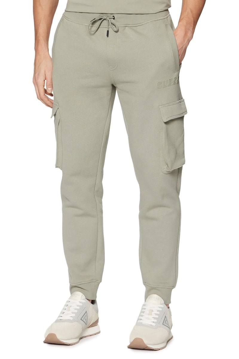Pantaloni trening barbati Guess Z4YB08 S INTL Verde deschis