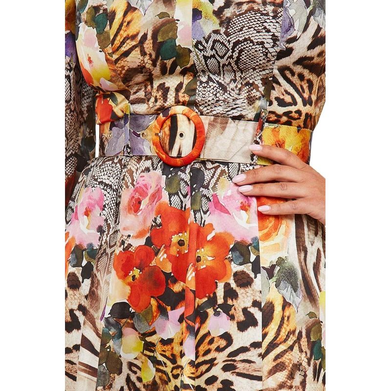 Fashion, accesorii si bijuterii - Femei - Imbracaminte femei - Rochii femei - Rochie dama Guess by Marciano 3BGK42 Multicolor L INTL - Infinity.ro
