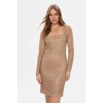 Fashion, accesorii si bijuterii - Femei - Imbracaminte femei - Rochii femei - Rochie dama cocktail Guess W4RK46 S INTL Bej - Infinity.ro