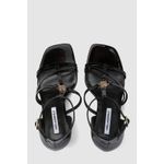 Fashion, accesorii si bijuterii - Femei - Incaltaminte femei - Sandale femei - Sandale de dama piele naturala Karl Lagerfeld KL32001 38 EU Negru - Infinity.ro