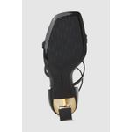 Fashion, accesorii si bijuterii - Femei - Incaltaminte femei - Sandale femei - Sandale de dama piele naturala Karl Lagerfeld KL32001 38 EU Negru - Infinity.ro