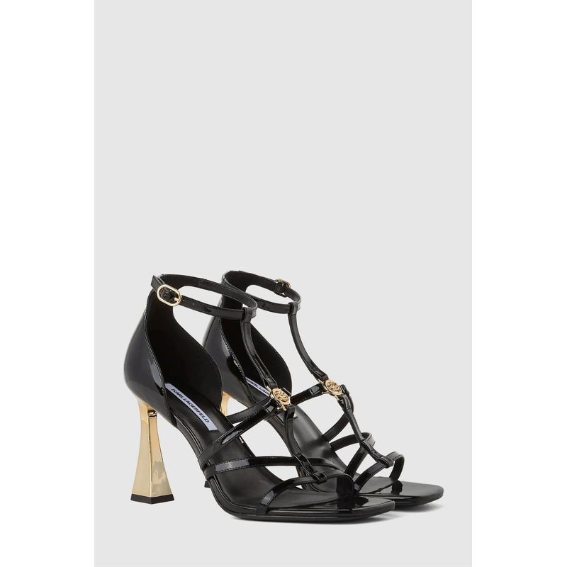 Fashion, accesorii si bijuterii - Femei - Incaltaminte femei - Sandale femei - Sandale de dama piele naturala Karl Lagerfeld KL32001 38 EU Negru - Infinity.ro