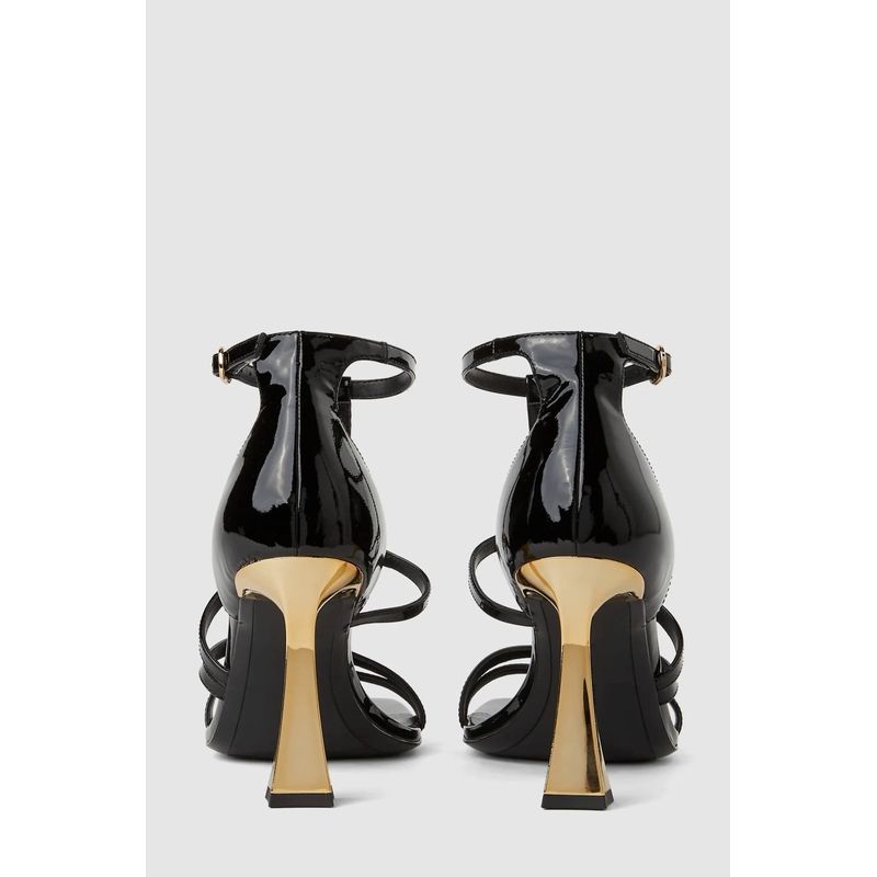 Fashion, accesorii si bijuterii - Femei - Incaltaminte femei - Sandale femei - Sandale de dama piele naturala Karl Lagerfeld KL32001 38 EU Negru - Infinity.ro