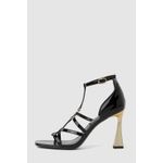 Fashion, accesorii si bijuterii - Femei - Incaltaminte femei - Sandale femei - Sandale de dama piele naturala Karl Lagerfeld KL32001 38 EU Negru - Infinity.ro