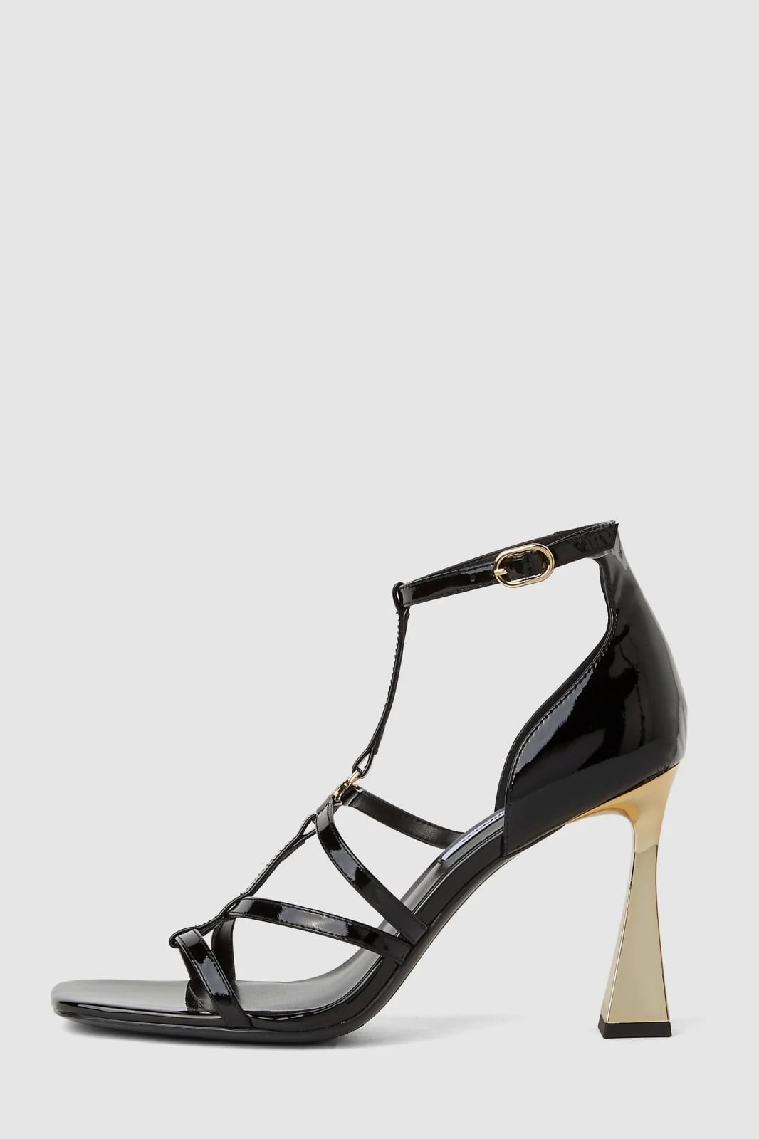 Sandale de dama piele naturala Karl Lagerfeld KL32001 38 EU Negru