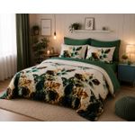 Casa si Gradina - Textile si covoare - Lenjerii de pat - Seturi de lenjerie - Lenjerie pat dublu cu Elastic, Finet ,6 piese - Infinity.ro