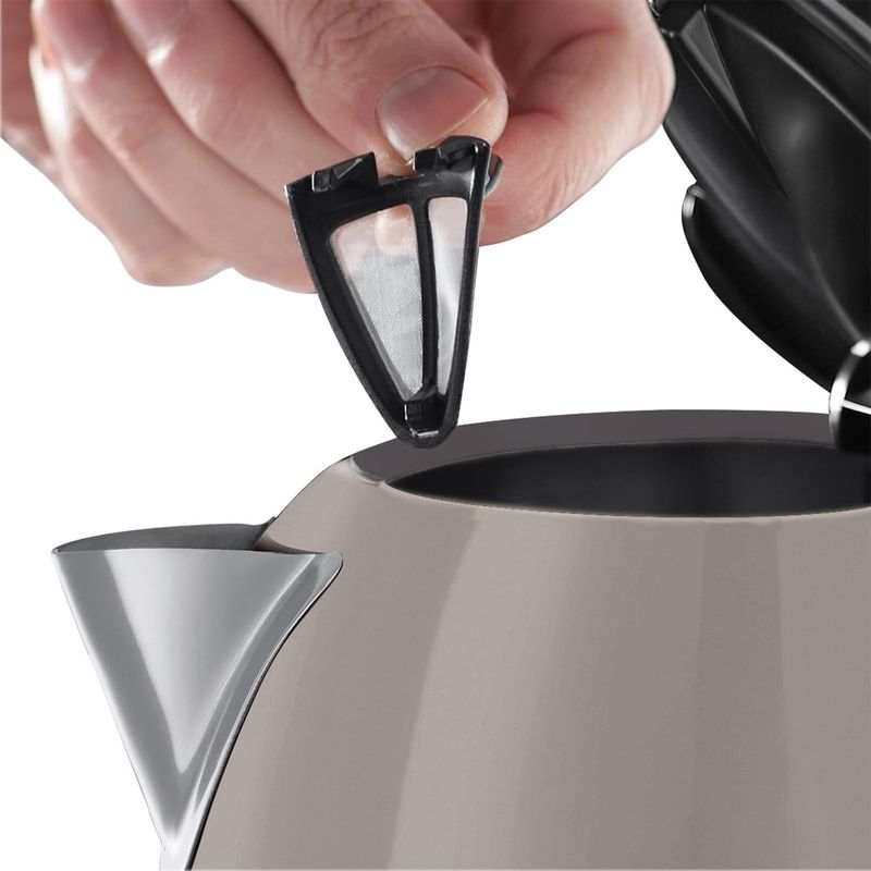 Electronice si Electrocasnice - Electrocasnice bucatarie - Preparare bauturi - Fierbatoare de apa - Fierbator electric Russell Hobbs 28511-70 Colours Plus Mocha, 1.7L, 2400W, filtru anticalcar, indicator nivel apa, Mocha - Infinity.ro