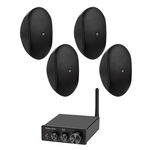 TV, Audio-Video si Foto - Home cinema si Soundbar - Sisteme audio - Sistem ambiental 4 boxe perete DAP WMS4-B + amplificator Bluetooth, 2x50W - Infinity.ro