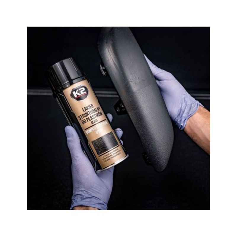 Auto si Moto - Piese auto si accesorii - Caroserie - Vopsele auto si accesorii - Spray Vopsea Texturata, Structurala K2 Bumber 400ml - Infinity.ro