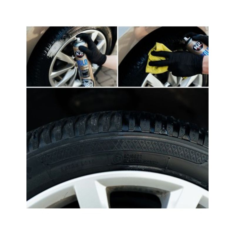 Auto si Moto - Intretinere auto - Produse curatare auto - Spray intretinere anvelope K2 Bold Tire Shine, 600ml - Infinity.ro
