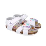 Fashion, accesorii si bijuterii - Copii - Incaltaminte copii - Sandale copii - Sandale pentru copii cu papagal Garvalin, 252464, Alb (Marime: 22 (13,5-14,1 cm)) - Infinity.ro