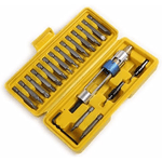 Casa si Gradina - Constructii - Scule electrice si accesorii - Seturi si accesorii pentru gaurit si insurubat - Trusa adaptor basculabil cu schimbare rapida, biti si burghie pentru filetanta sau masina de gaurit - Infinity.ro