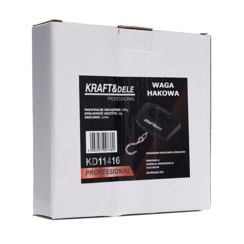 Casa si Gradina - Constructii - Depozitare, transport si protectie - Cantare electronice comerciale - Cantar manual electric pentru bagaje, 50 kg, Kd11416, Kraft&Dele - Infinity.ro
