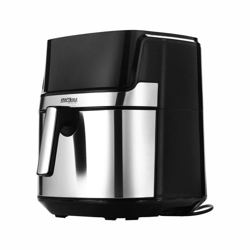 Electronice si Electrocasnice - Electrocasnice bucatarie - Aparate de gatit & desert - Friteuze - Air fryer digital fara ulei, Kraft&Dele, 8L 1850W cu programe automate, KD4101 - Infinity.ro