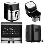 Electronice si Electrocasnice - Electrocasnice bucatarie - Aparate de gatit & desert - Friteuze - Air fryer digital fara ulei, Kraft&Dele, 8L 1850W cu programe automate, KD4101 - Infinity.ro