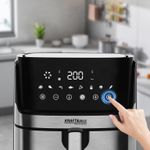 Electronice si Electrocasnice - Electrocasnice bucatarie - Aparate de gatit & desert - Friteuze - Air fryer digital fara ulei, Kraft&Dele, 8L 1850W cu programe automate, KD4101 - Infinity.ro