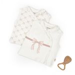 Fashion, accesorii si bijuterii - Copii - Imbracaminte copii - Veste copii - Set 2 vestute pentru bebelusi, powder, BabyCosy Organic Wear (Marime: 9-12 luni) - Infinity.ro