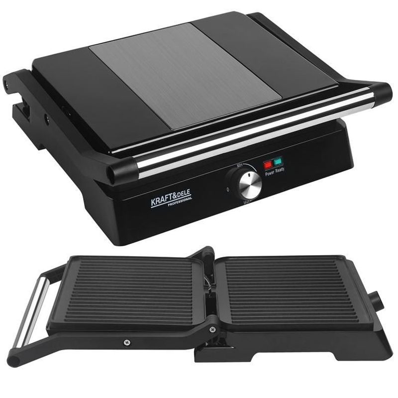 Electronice si Electrocasnice - Electrocasnice bucatarie - Aparate de gatit & desert - Gratare electrice - Grill Electric 2400W, Kraft&Dele, KD4103 - Infinity.ro