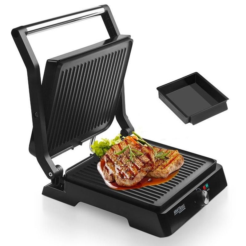Electronice si Electrocasnice - Electrocasnice bucatarie - Aparate de gatit & desert - Gratare electrice - Grill Electric 2400W, Kraft&Dele, KD4103 - Infinity.ro