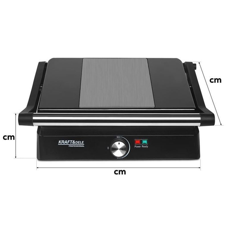 Electronice si Electrocasnice - Electrocasnice bucatarie - Aparate de gatit & desert - Gratare electrice - Grill Electric 2400W, Kraft&Dele, KD4103 - Infinity.ro