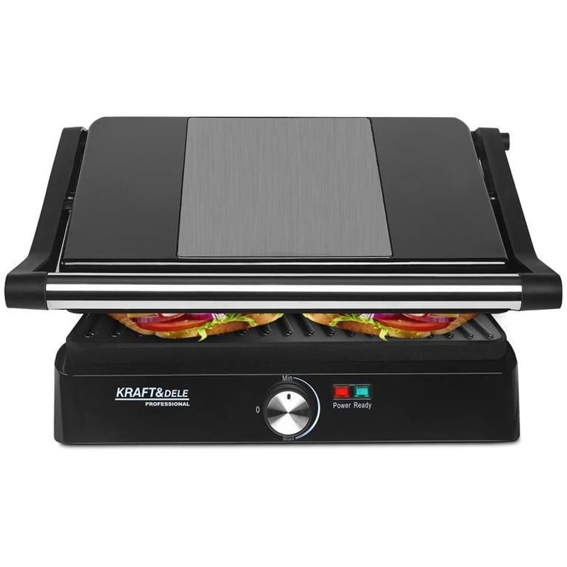 Electronice si Electrocasnice - Electrocasnice bucatarie - Aparate de gatit & desert - Gratare electrice - Grill Electric 2400W, Kraft&Dele, KD4103 - Infinity.ro