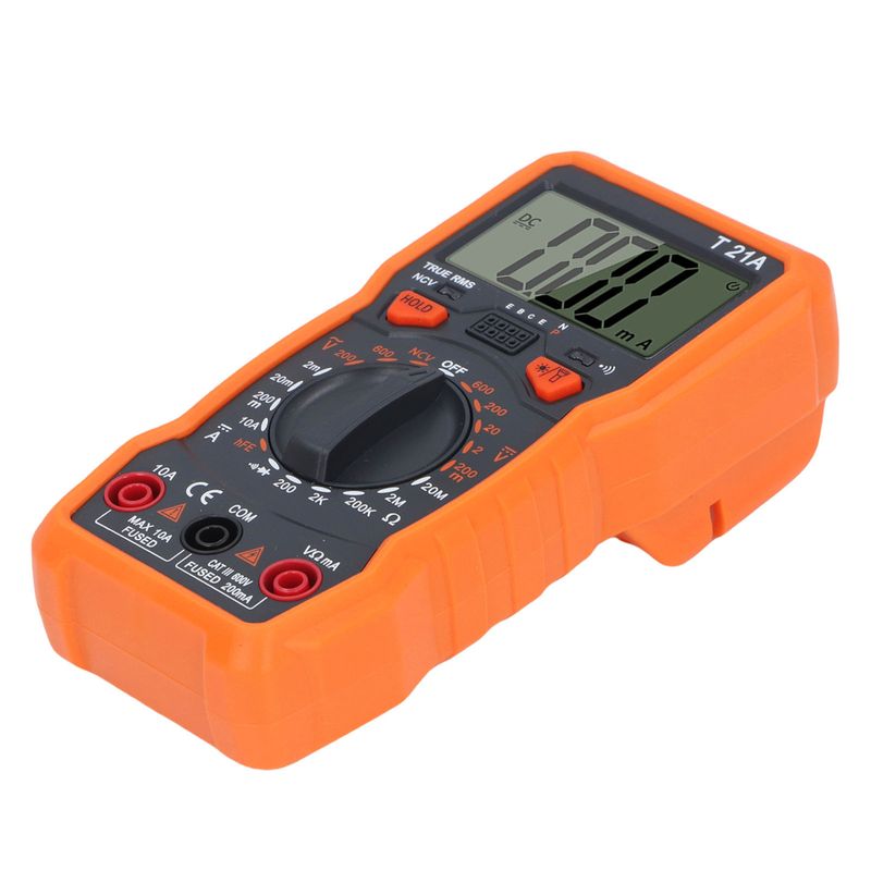 Casa si Gradina - Electrice - Accesorii electrice - Aparate de masura si control - Multimetru digital profesional 1000A/20A, afisaj LCD, NCV, avertizare sonora, lanterna LED, alimentare 3xAAA - Infinity.ro