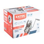 Auto si Moto - Reparatii si depanare - Scule auto - Echipamente de ridicare si sprijin - Troliu manual, EXTOL PREMIUM, 8861305, 1350kg, cablu din otel - Infinity.ro