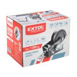 Auto si Moto - Reparatii si depanare - Scule auto - Echipamente de ridicare si sprijin - Troliu manual, EXTOL PREMIUM, 8861305, 1350kg, cablu din otel - Infinity.ro