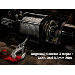 Auto si Moto - Reparatii si depanare - Scule auto - Echipamente de ridicare si sprijin - Troliu electric KRAFT&DELE 230V, 650W 150/300 kg, inaltime 12m KD2190 - Infinity.ro
