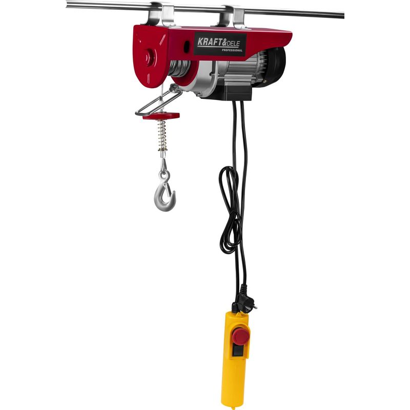 Auto si Moto - Reparatii si depanare - Scule auto - Echipamente de ridicare si sprijin - Troliu electric KRAFT&DELE 230V, 650W 150/300 kg, inaltime 12m KD2190 - Infinity.ro