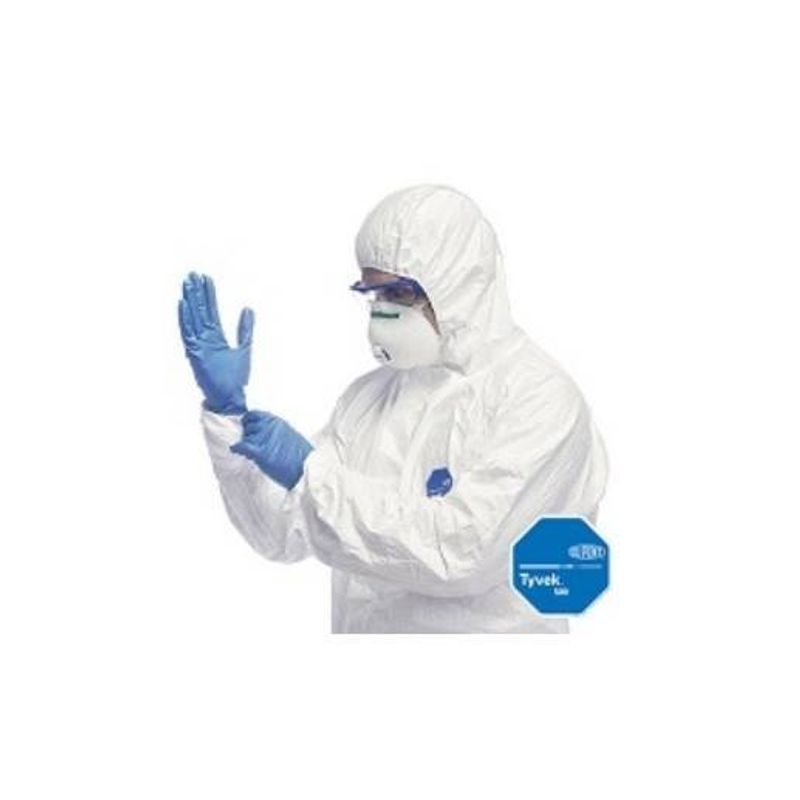 Casa si Gradina - Constructii - Echipamente de lucru - Imbracaminte protectia muncii - Combinezon de unica folosinta alb antistatic din polietilena TYVEK 500 XXXL Alb - Infinity.ro