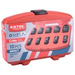 Casa si Gradina - Constructii - Scule de mana si unelte - Chei si truse chei - Set chei tubulare de impact, EXTOL PREMIUM, 8818131, CrMo, 9-27mm - Infinity.ro