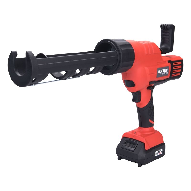 Casa si Gradina - Constructii - Vopsea si tencuieli - Pistoale si sisteme de vopsit si tencuit - Pistol aplicare a siliconului fara fir, EXTOL, 20V, 8891864, 2000mAh, 2000N - Infinity.ro