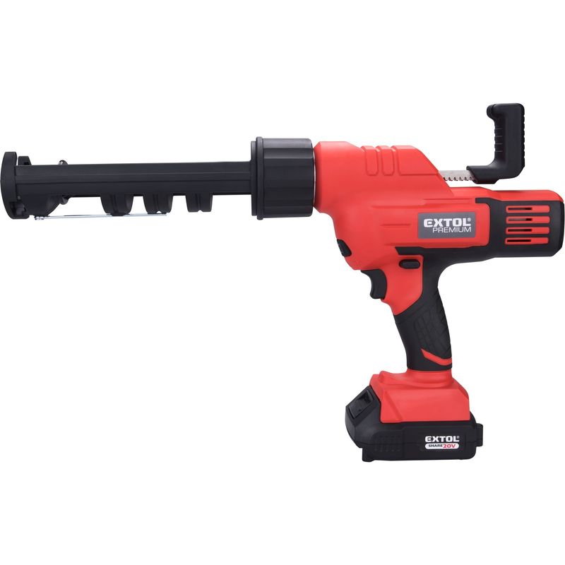 Casa si Gradina - Constructii - Vopsea si tencuieli - Pistoale si sisteme de vopsit si tencuit - Pistol aplicare a siliconului fara fir, EXTOL, 20V, 8891864, 2000mAh, 2000N - Infinity.ro