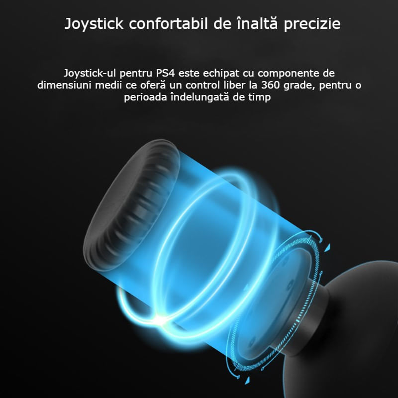 PC, gaming si accesorii - Gaming - Accesorii gaming - Controlere, Volane si Casti gaming - Controller Wireless PS4 GBV LOGIC, Gamepad Bluetooth,  Vibratii Duble,  LED Iluminat, Baterie 800mAh, Alb - Infinity.ro