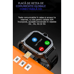 Laptop, Telefoane si Tablete - Wearables si gadgeturi - Wearables - Smartwatch-uri - Smartwatch Android GBV Logic 16GB,  Independent cu SIM, 4G/5G, GPS,  WiFi, 2 camere 2MP+8MP, Apel Video, Ecran HD - Infinity.ro