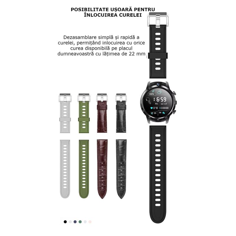 Laptop, Telefoane si Tablete - Wearables si gadgeturi - Wearables - Smartwatch-uri - Smartwatch Android 4G cu SIM GBV LOGIC ,16GB Memorie,Camera Duala 7MP+7MP,Ecran AMOLED, Apel Video,Baterie 650mAh - Infinity.ro