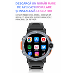 Laptop, Telefoane si Tablete - Wearables si gadgeturi - Wearables - Smartwatch-uri - Smartwatch Android 4G cu SIM GBV LOGIC PG999, 16GB Memorie,Camera Duala,GPS,Apel Video,Ecran HD,800mAh, Rezistent la Apa - Infinity.ro