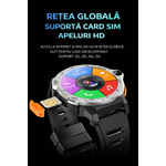 Laptop, Telefoane si Tablete - Wearables si gadgeturi - Wearables - Smartwatch-uri - Smartwatch Android 4G cu SIM GBV LOGIC PG999, 16GB Memorie,Camera Duala,GPS,Apel Video,Ecran HD,800mAh, Rezistent la Apa - Infinity.ro