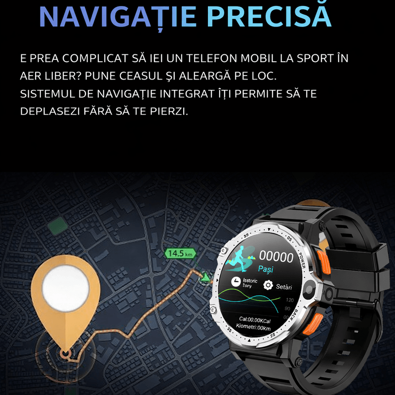 Laptop, Telefoane si Tablete - Wearables si gadgeturi - Wearables - Smartwatch-uri - Smartwatch Android 4G cu SIM GBV LOGIC PG999, 16GB Memorie,Camera Duala,GPS,Apel Video,Ecran HD,800mAh, Rezistent la Apa - Infinity.ro