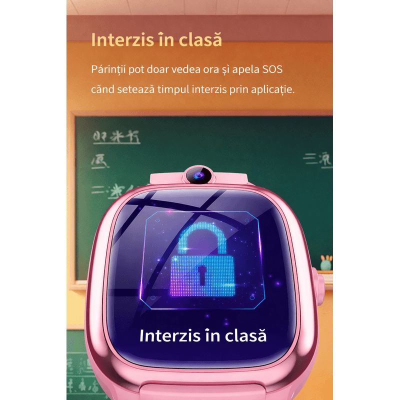 Laptop, Telefoane si Tablete - Wearables si gadgeturi - Wearables - Smartwatch-uri - Smartwatch Copii 4G cu SIM GBV LOGIC Y88, Apel Video, GPS+LBS+WiFi, Control Parental, Buton SOS, SeTracker2, Camera HD - Infinity.ro