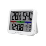 TV, Audio-Video si Foto - Optica, astronomie si metrologie - Meteorologie - Termometre Meteo - Higrometru si termometru digital, Evoair SENTIMINI, indicator umiditate si temperatura, data si ora, Alb - Infinity.ro