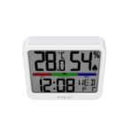 TV, Audio-Video si Foto - Optica, astronomie si metrologie - Meteorologie - Termometre Meteo - Higrometru si termometru digital, Evoair SENTIMINI, indicator umiditate si temperatura, data si ora, Alb - Infinity.ro