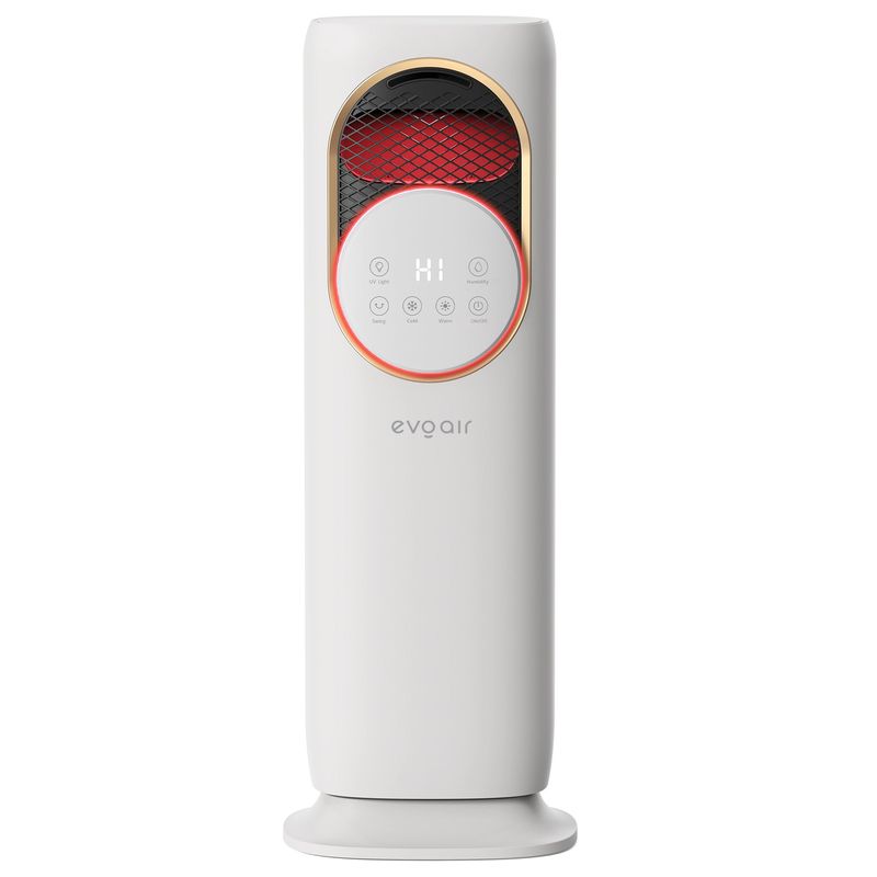 Electronice si Electrocasnice - Climatizare si sisteme de incalzire - Aparate racire aer - Ventilatoare - Ventilator turn 4 in 1 Evoair BRIIS GOLD, Incalzire, Racire, Umidificare, Sterilizare UV, Pastile Cadou - Infinity.ro