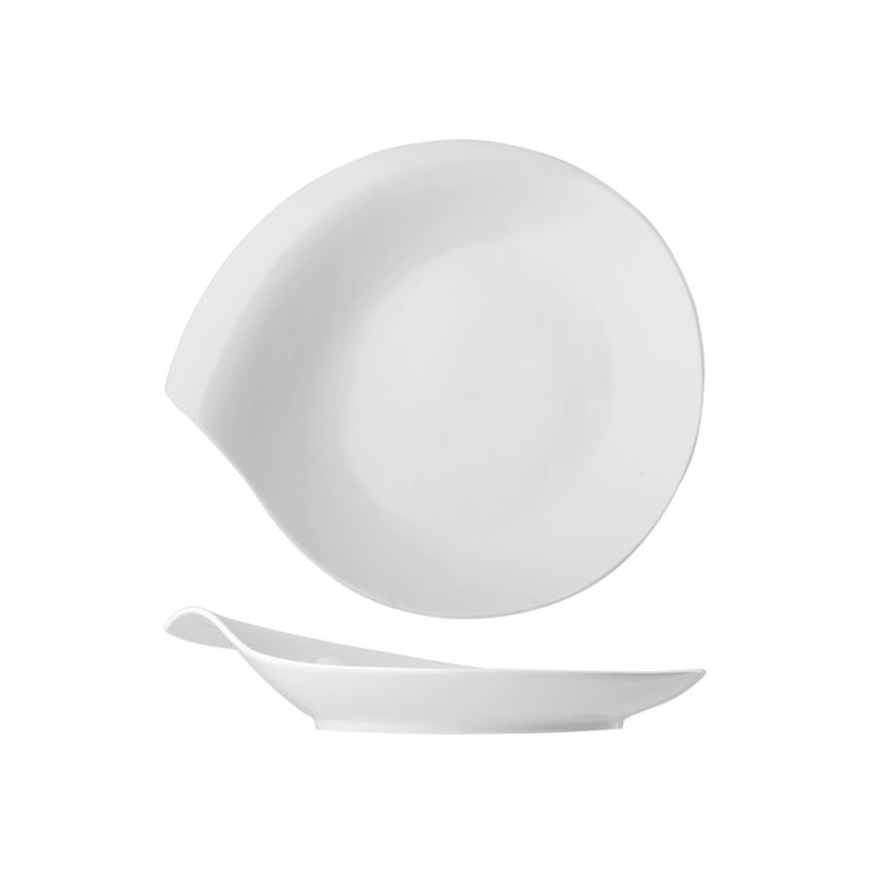 Casa si Gradina - Bucatarie si vesela - Vesela si tacamuri - Farfurii si boluri - Farfurie servire, portelan, Fazzol, 23 cm, alb - Infinity.ro